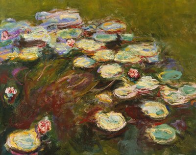 Seerosen, 1914-17 (Detail) von Claude Monet